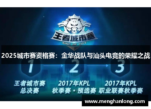 2025城市赛资格赛：金华战队与汕头电竞的荣耀之战